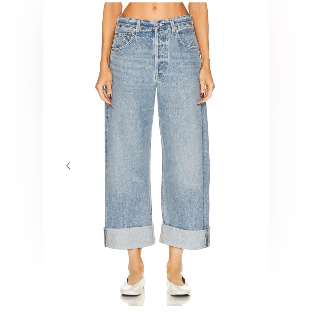 Citizens of Humanity Ayla skylights faded baggy cuffed jeans 26